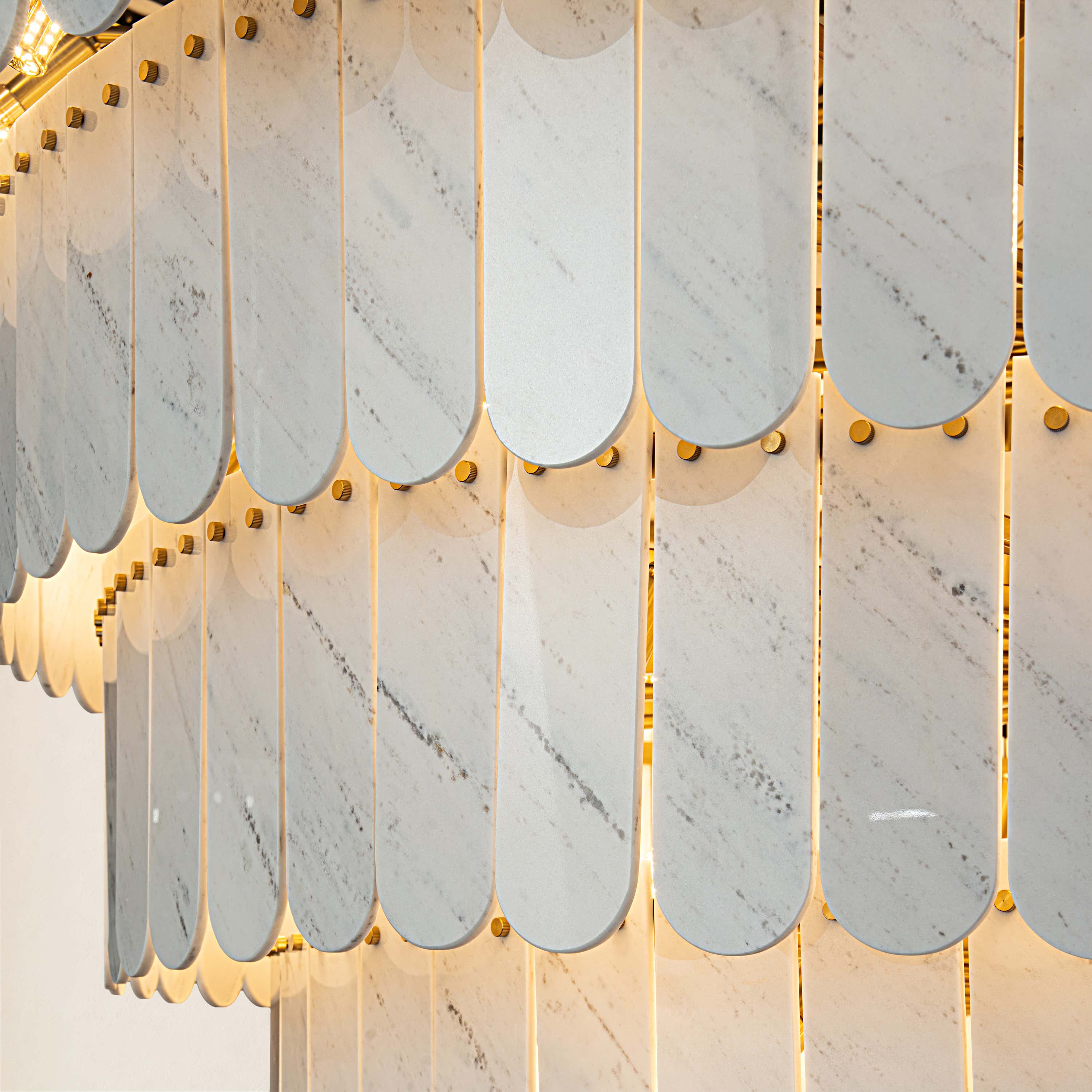 Pietra Marble Tiered Chandelier 79.8"D