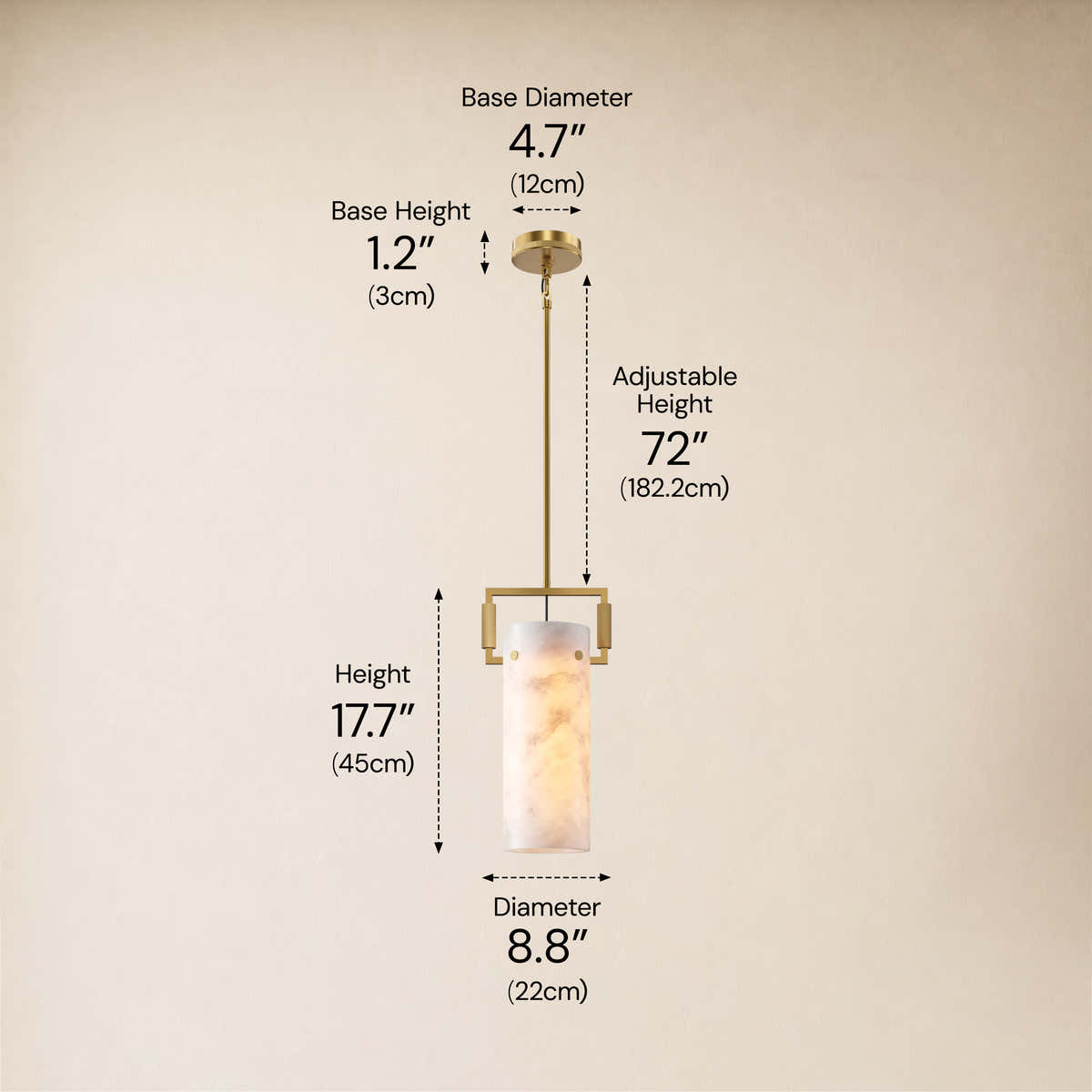 #Finish_Gold,Size_8.8" dimensions 2
