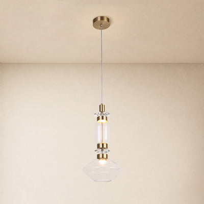 Erelia Crystal Dome Pendant Light 9.4"D