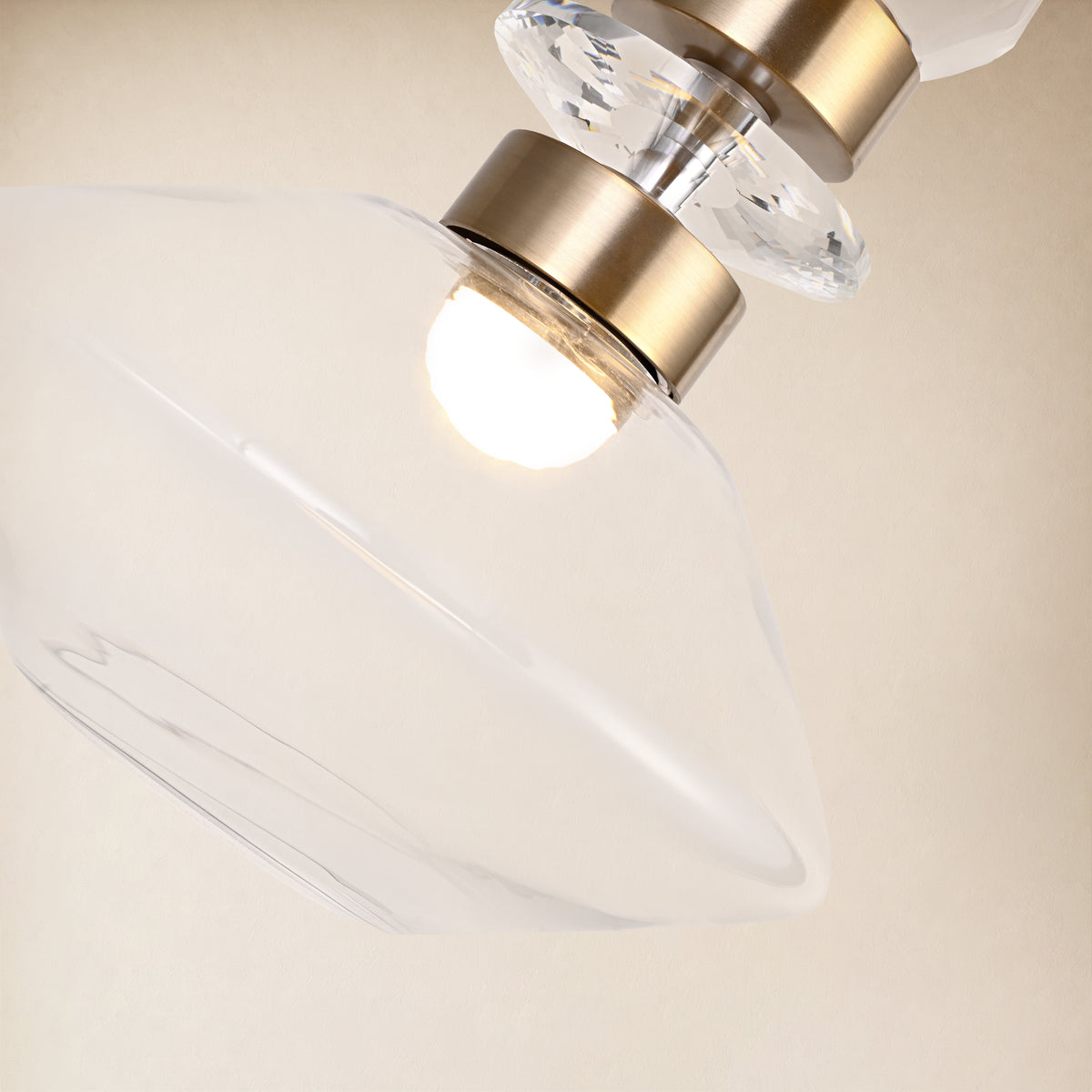 Erelia Crystal Dome Pendant Light 9.4"D