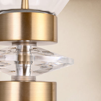 Erelia Crystal Dome Pendant Light 9.4"D