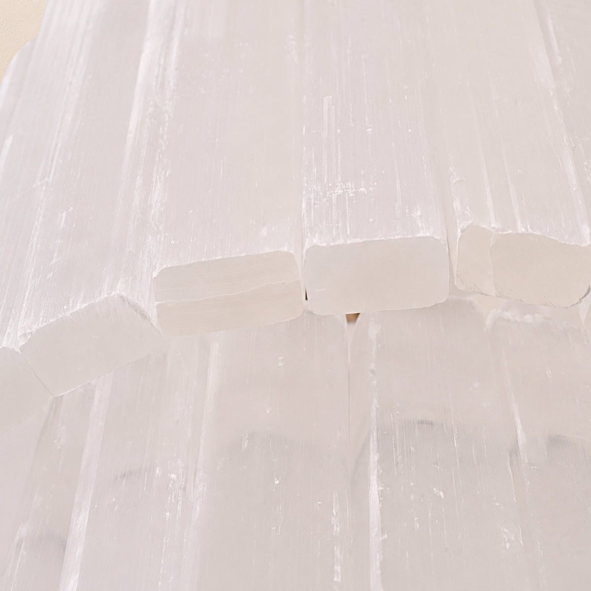 Selara Selenite Tiered Round Chandelier 12"D