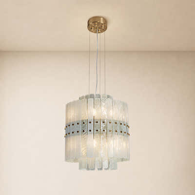 Pietra Crystal Tiered Chandelier 15.7"D