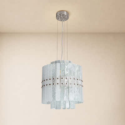 Pietra Crystal Tiered Chandelier 15.7"D
