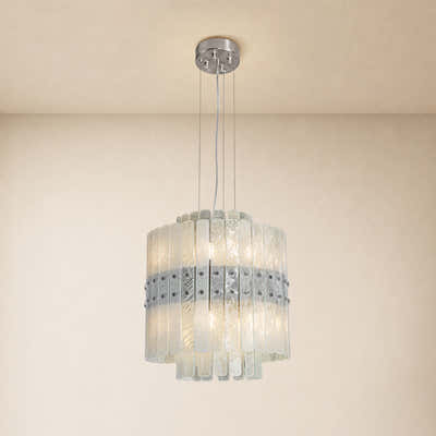 Pietra Crystal Tiered Chandelier 15.7"D