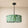 Pietra Green Marble Drum Chandelier 15.7"D