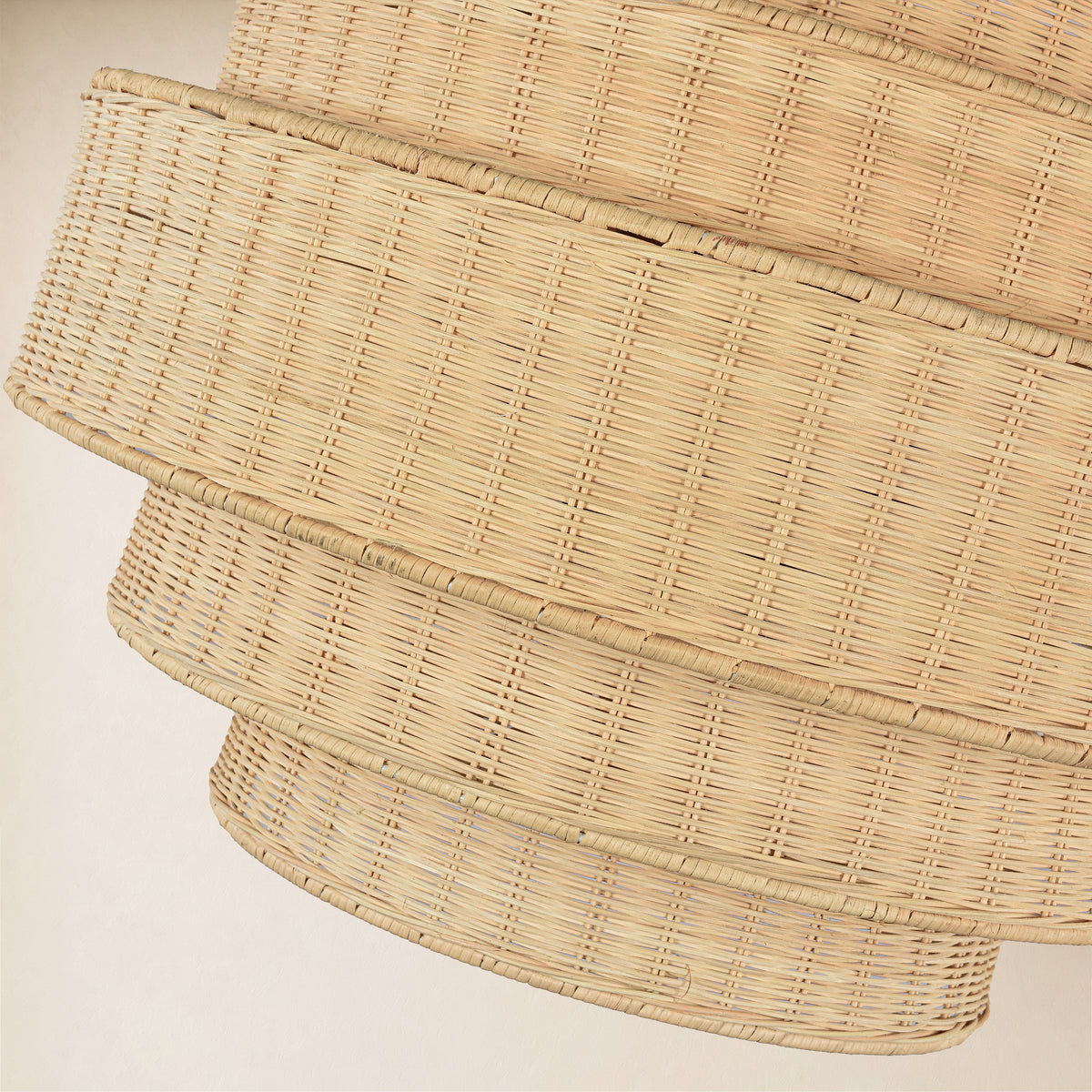 Cavana Rattan Tiered Round Chandelier 27.9"D