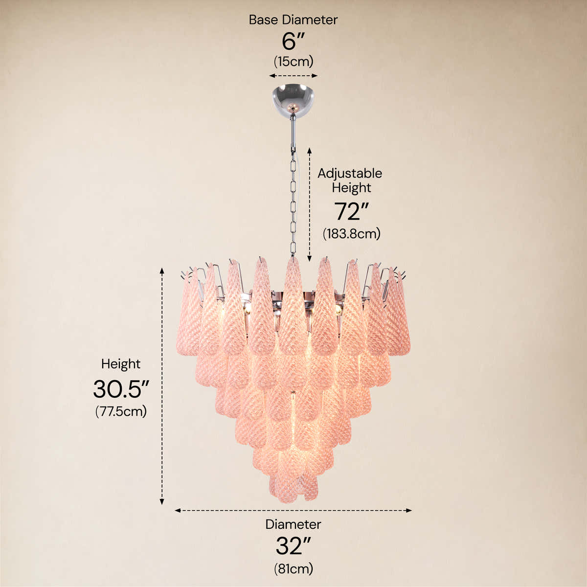 size-image #Finish_Silver,Glass_Pink,Size_32" dimensions 4