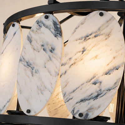 Pietra Quartize Round Chandelier 33.4"D