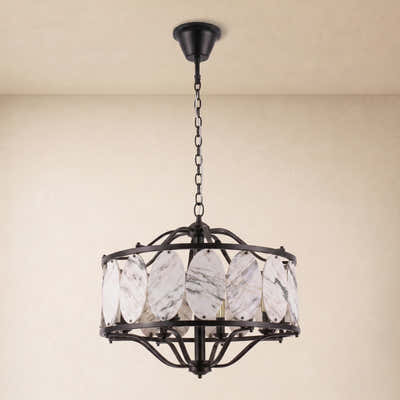 Pietra Quartize Round Chandelier 33.4"D