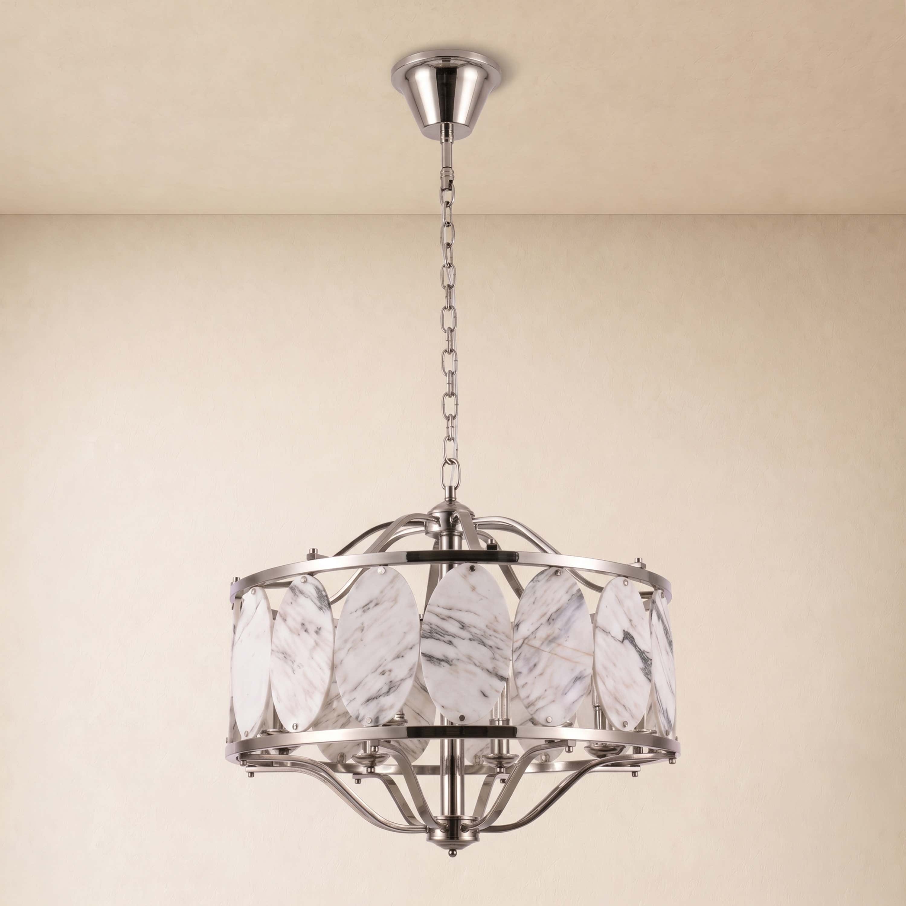 Pietra Quartize Round Chandelier 33.4"D