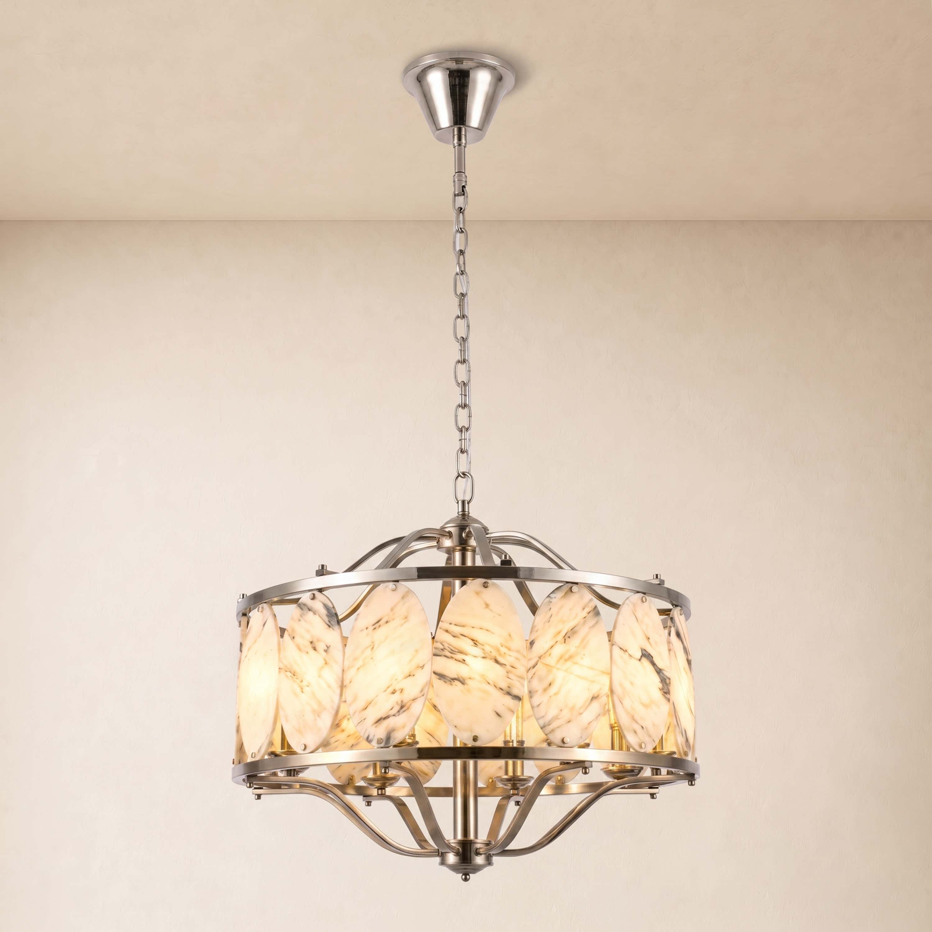 Pietra Quartize Round Chandelier 33.4"D