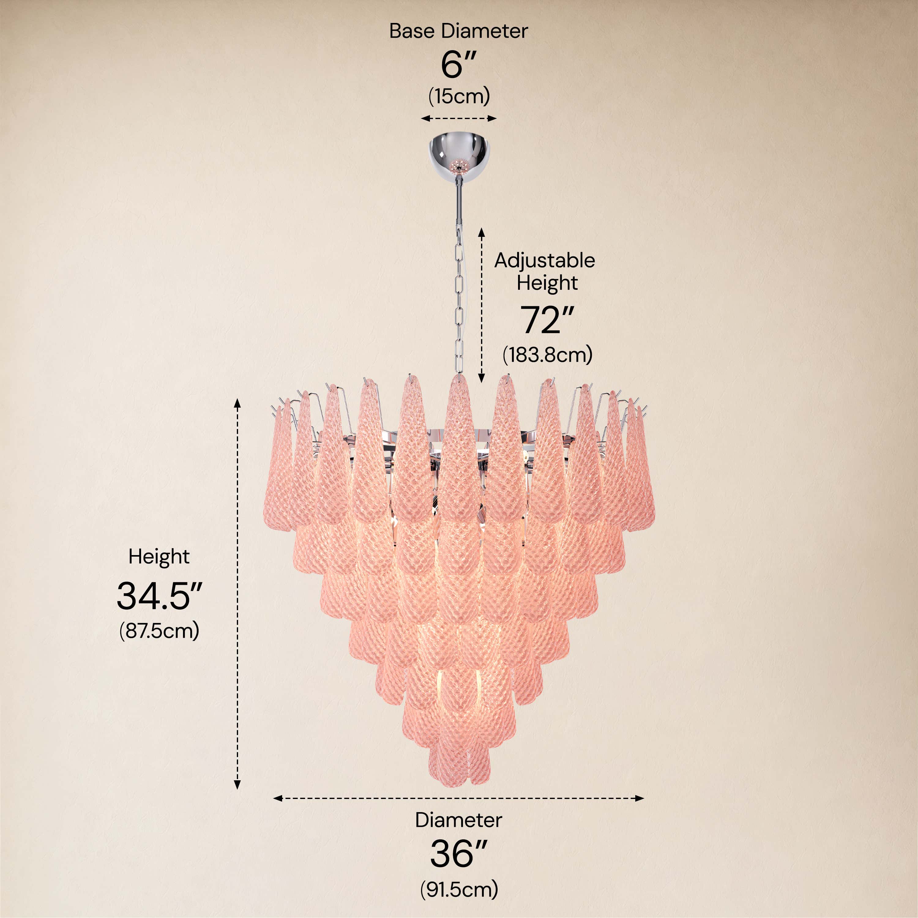 size-image #Finish_Silver,Glass_Pink,Size_36" dimensions 4
