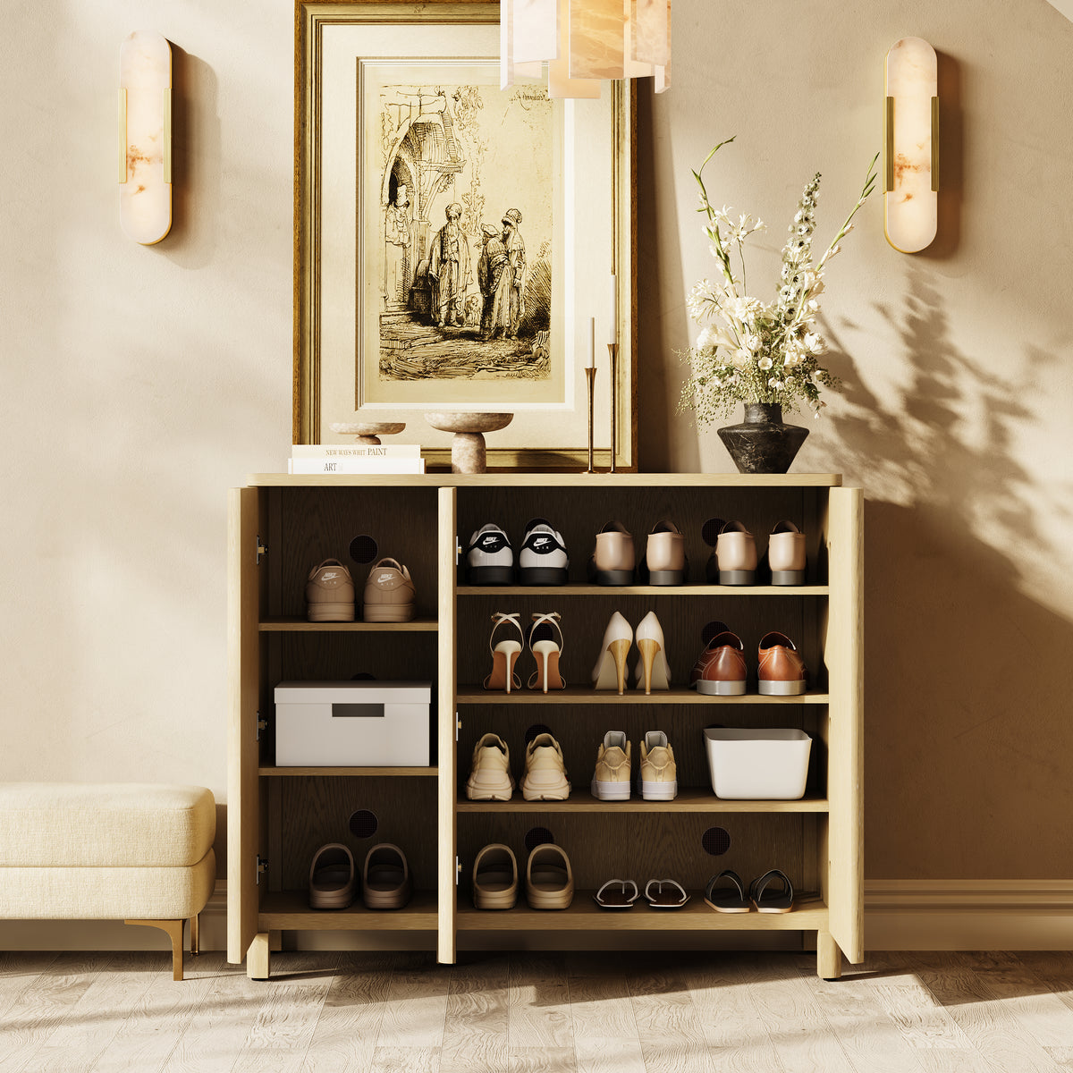 Amari Shoe Storage 47"W