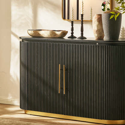 Holton Oak Media Console And Sideboard Set