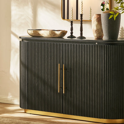 Holton Oak Media Console And Sideboard Set