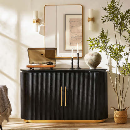 Holton Oak Media Console And Sideboard Set