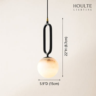 Dadaly Alabaster Small Art Ball Pendant