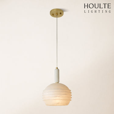 Dadaly Lottia Alabaster Small Art Pendant Light 10"D