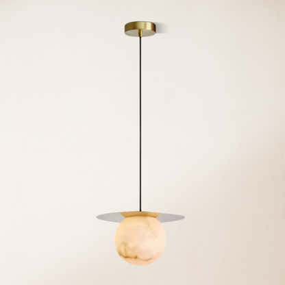 Dadaly Garfield Spanish Alabaster Small Art Bedside Pendant 26cmD