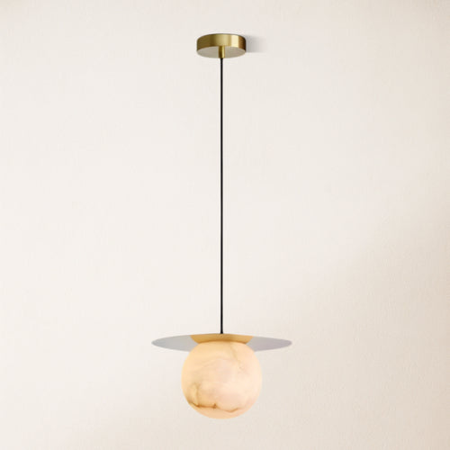 Dadaly Garfield Spanish Alabaster Small Art Bedside Pendant 26cmD