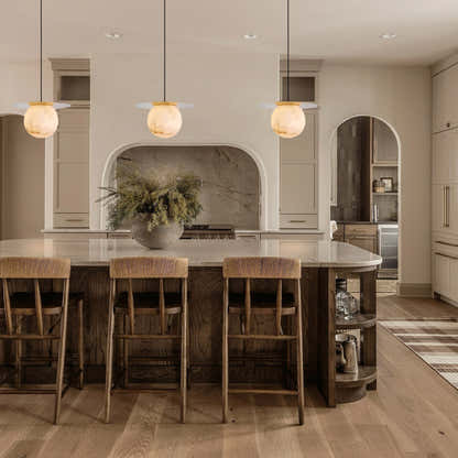 Dadaly Garfield Spanish Alabaster Small Art Bedside Pendant 26cmD