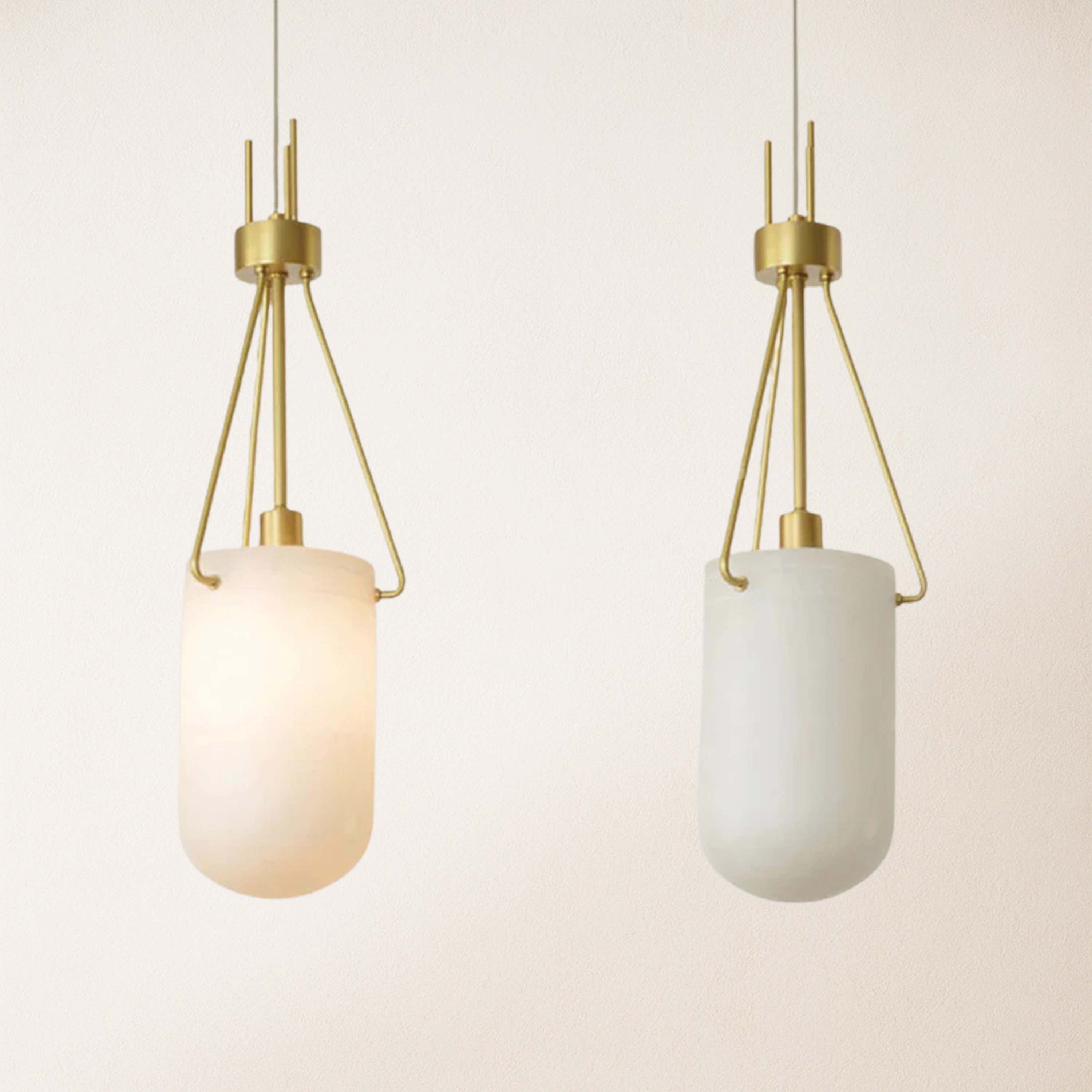 Dadaly Lottia Alabaster Small Art Pendant Light 18cm D