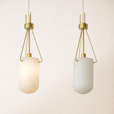 Dadaly Lottia Alabaster Small Art Pendant Light 18cm D