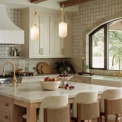 Dadaly Lottia Alabaster Small Art Pendant Light 18cm D