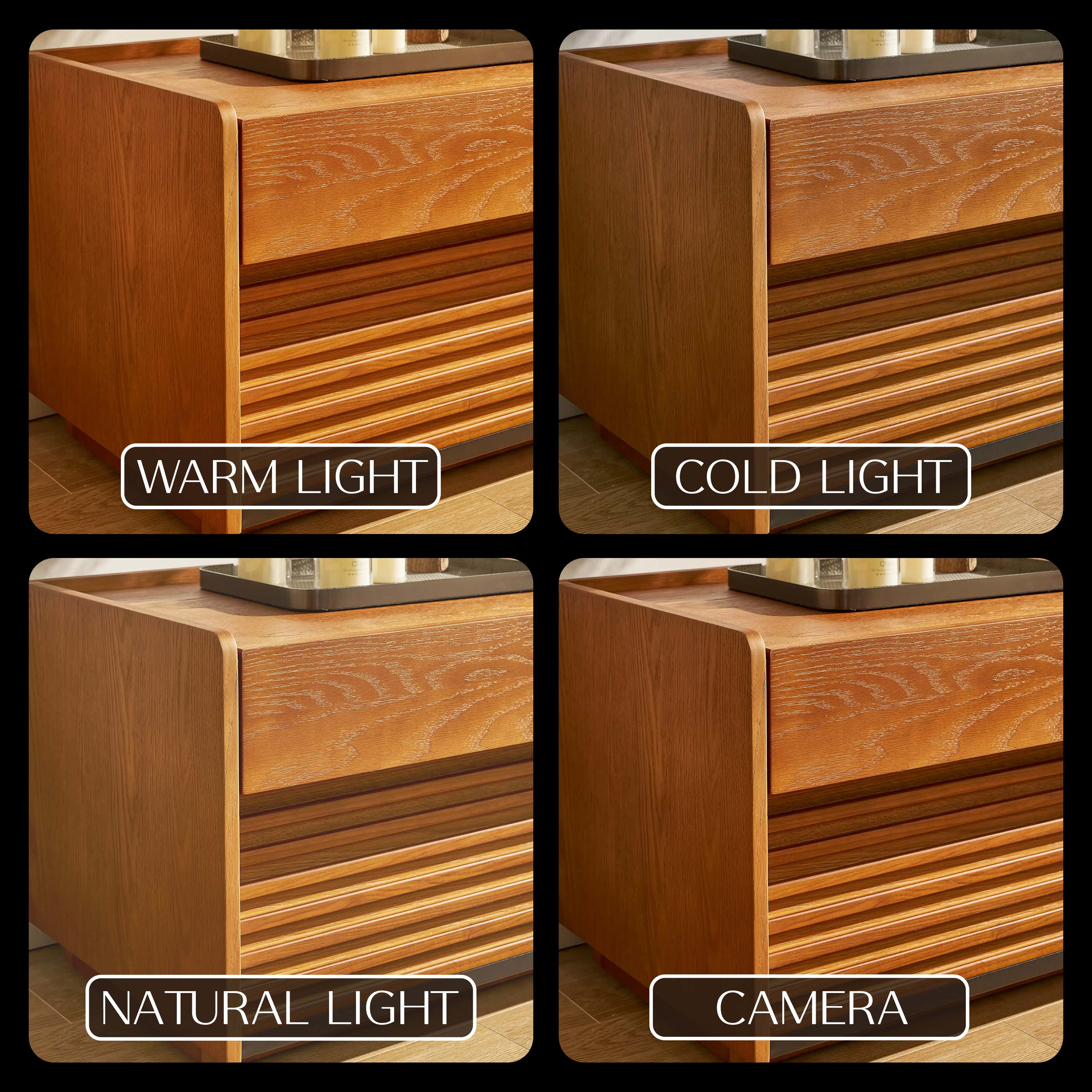 Devon Oak Media Console  71"