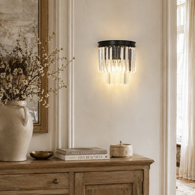 Oryana Crystal Icicle Wall Sconce 9.8"