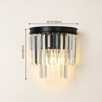 Oryana Crystal Icicle Wall Sconce 9.8"