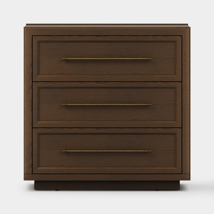 Alvar 32″ Oak 3-Drawer Chest