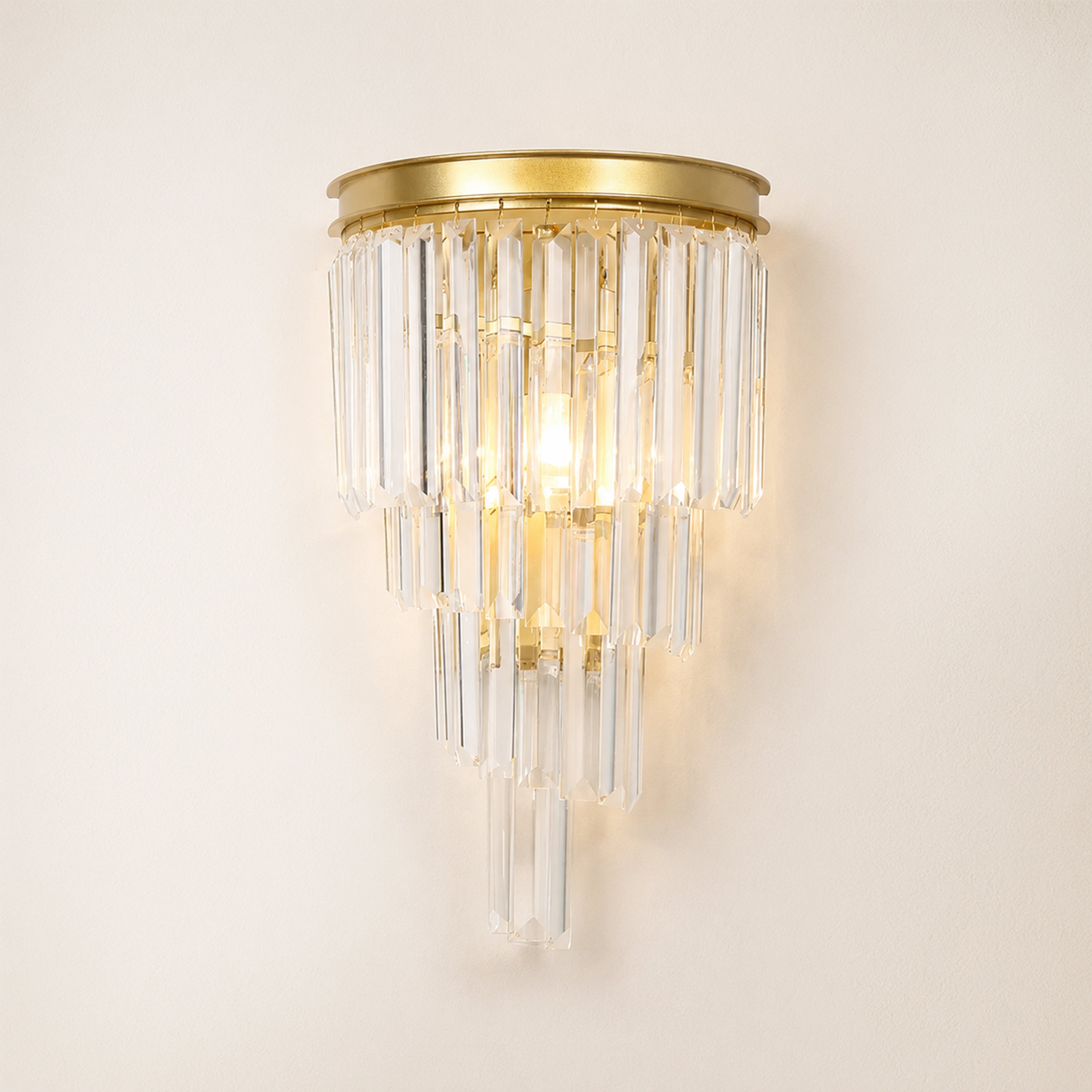 Oryana Crystal Icicle Wall Sconce 9.8"