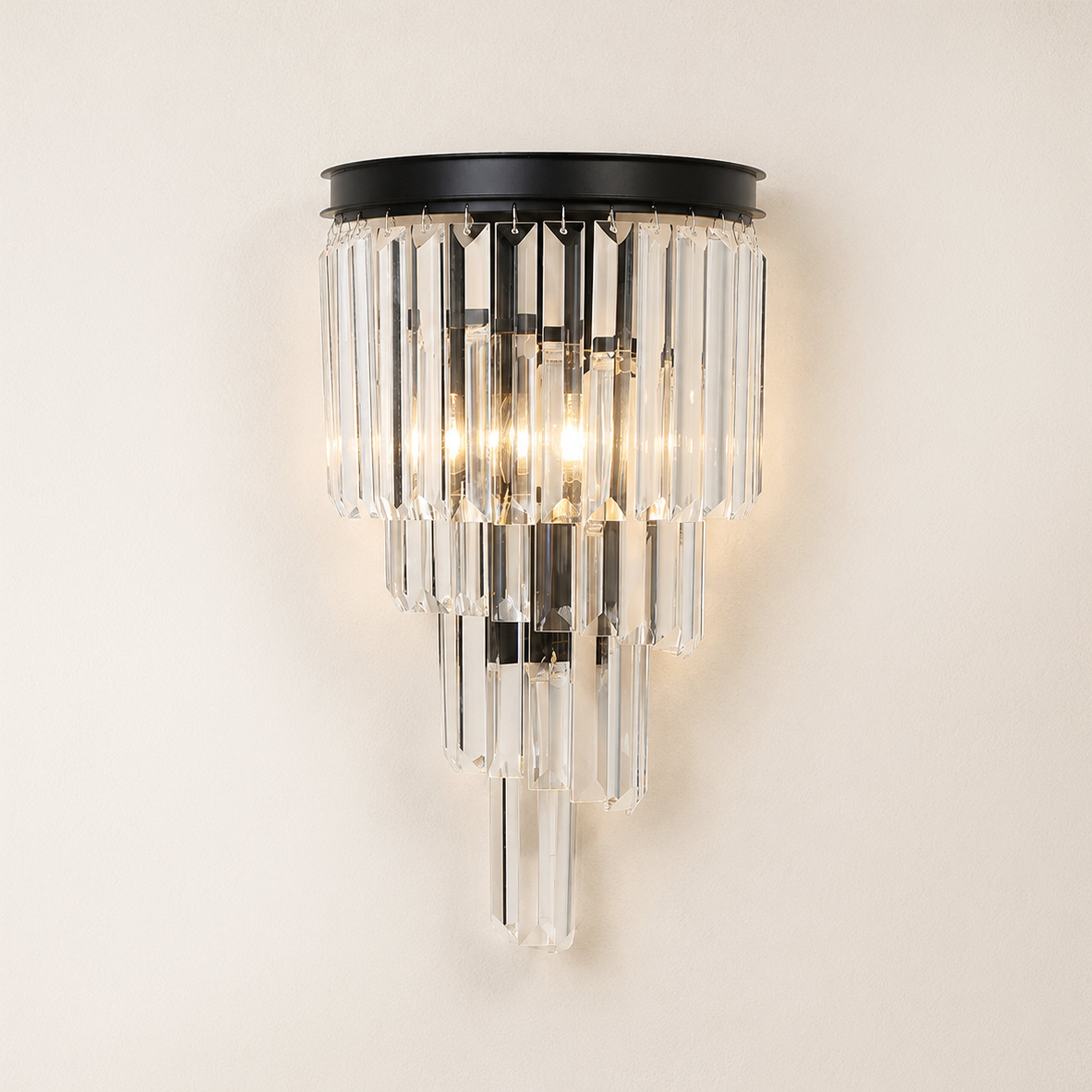 Oryana Crystal Icicle Wall Sconce 9.8"