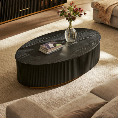 Holton Oak Media Console And Coffee Table Set
