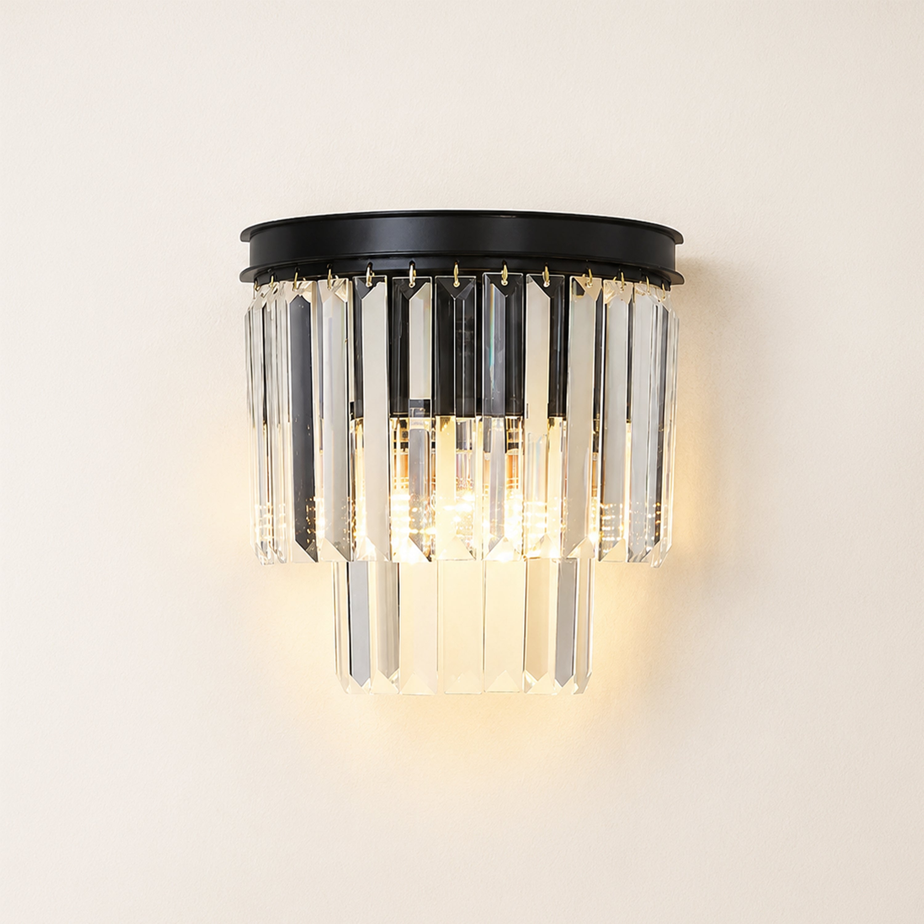 Oryana Crystal Icicle Wall Sconce 9.8"