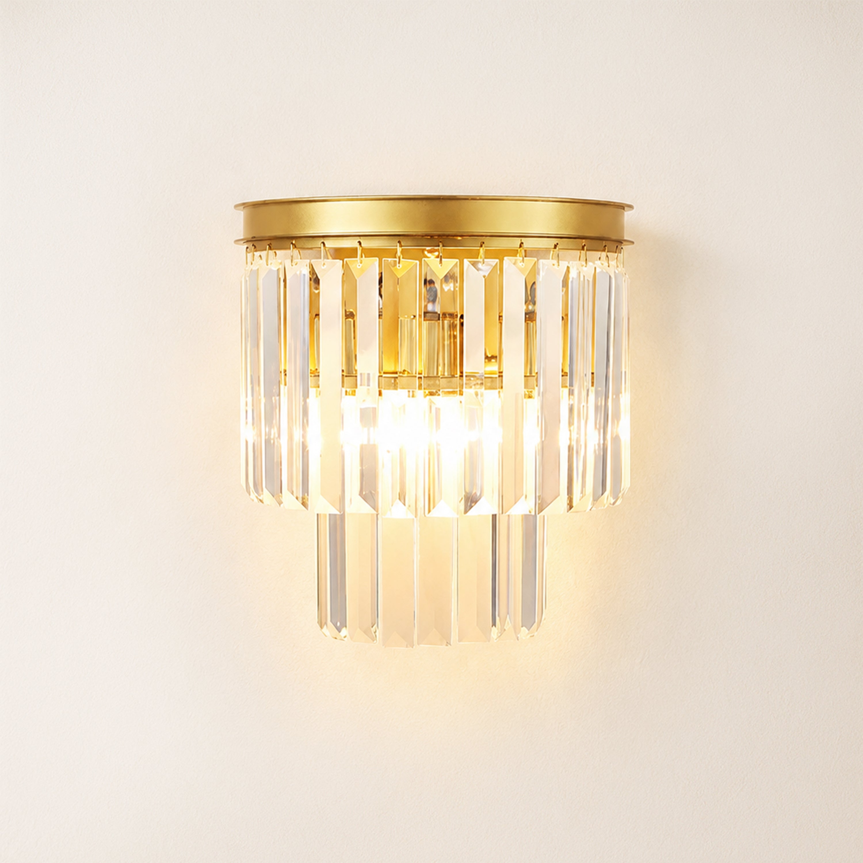 Oryana Crystal Icicle Wall Sconce 9.8"