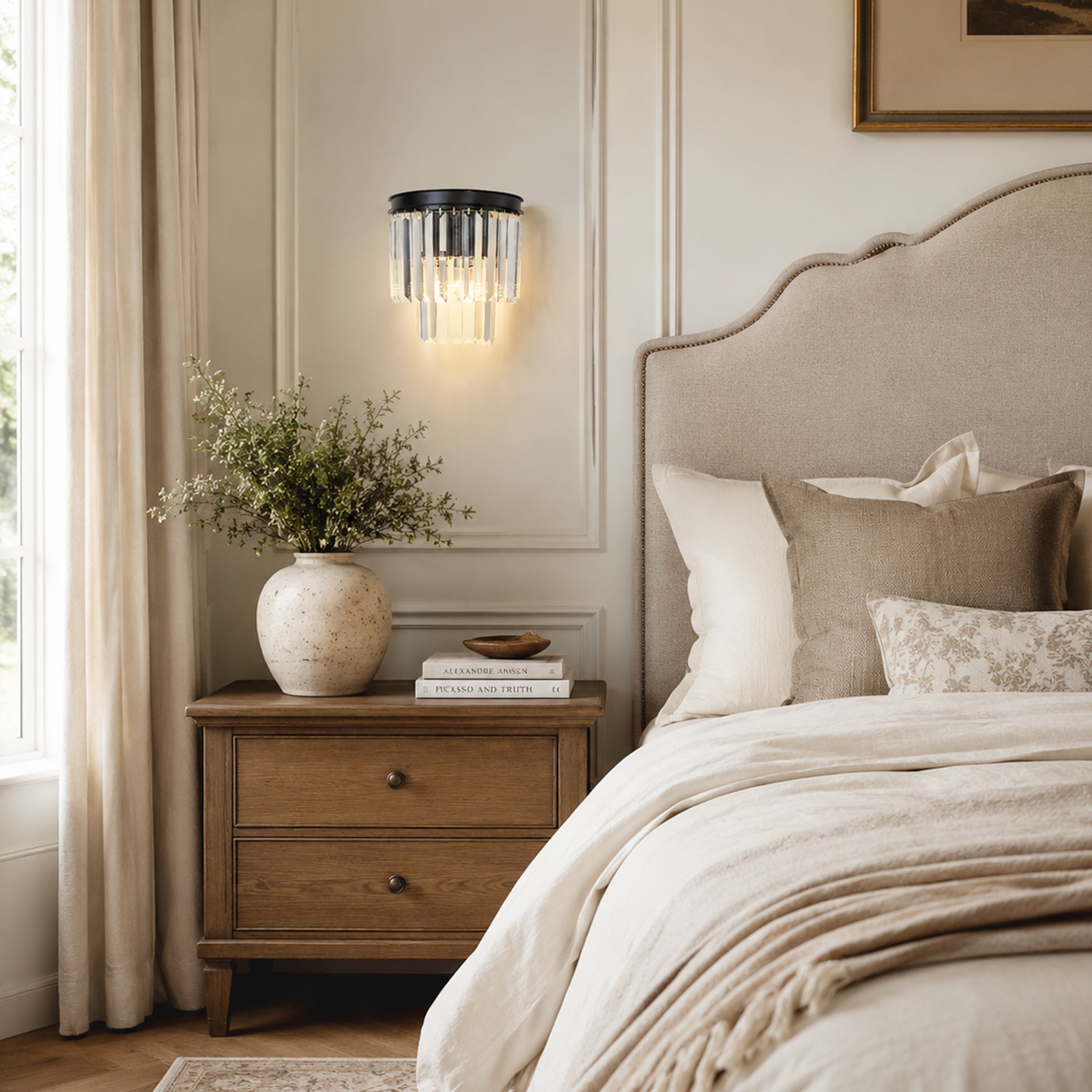 Oryana Crystal Icicle Wall Sconce 9.8"