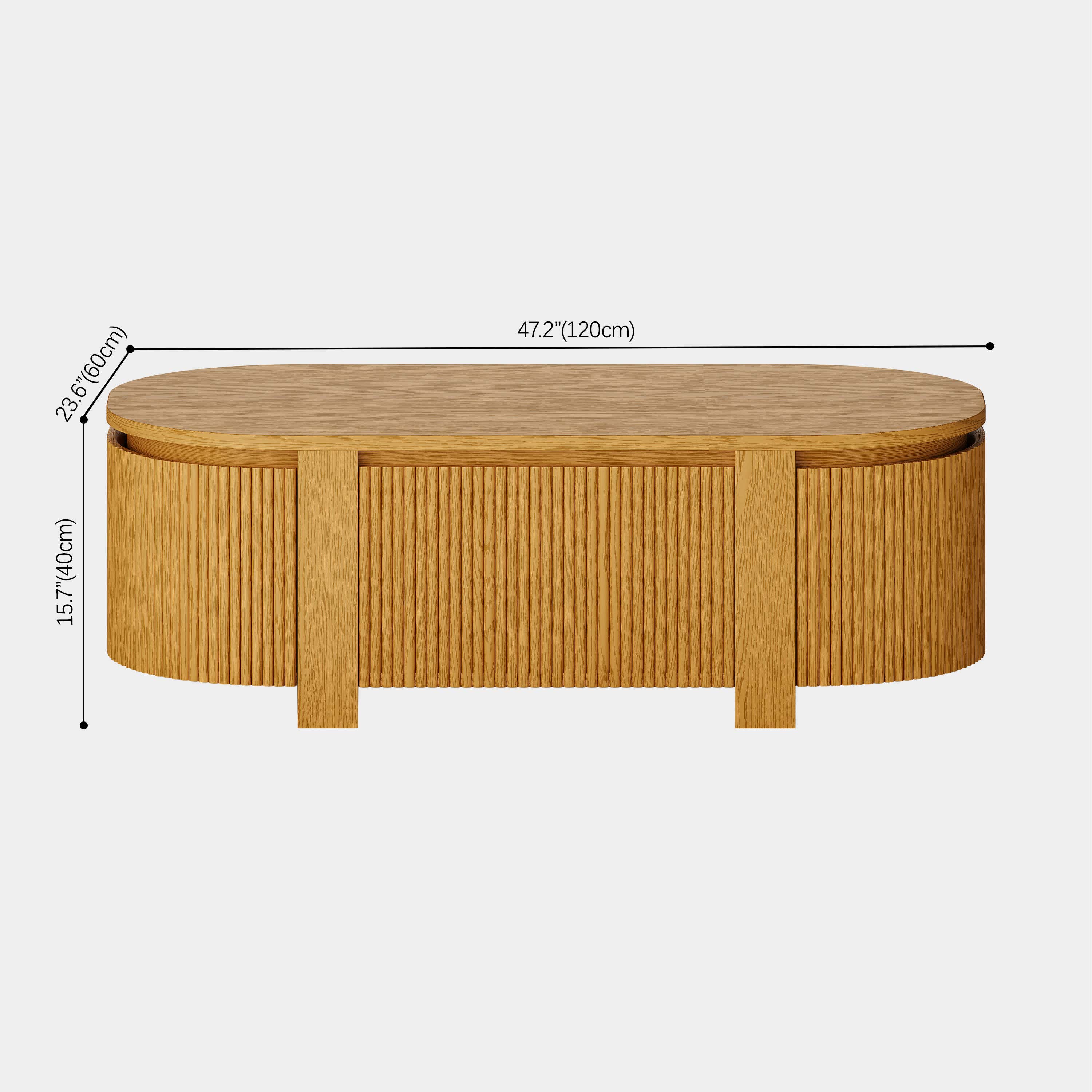 Sutton coffee table 47" W