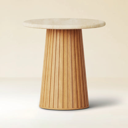 Emery Sintered Stone Side Table 50cm W