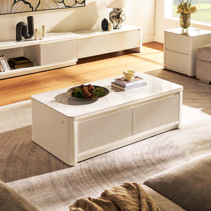 Celia Burnt Stone Coffee Table 120cm