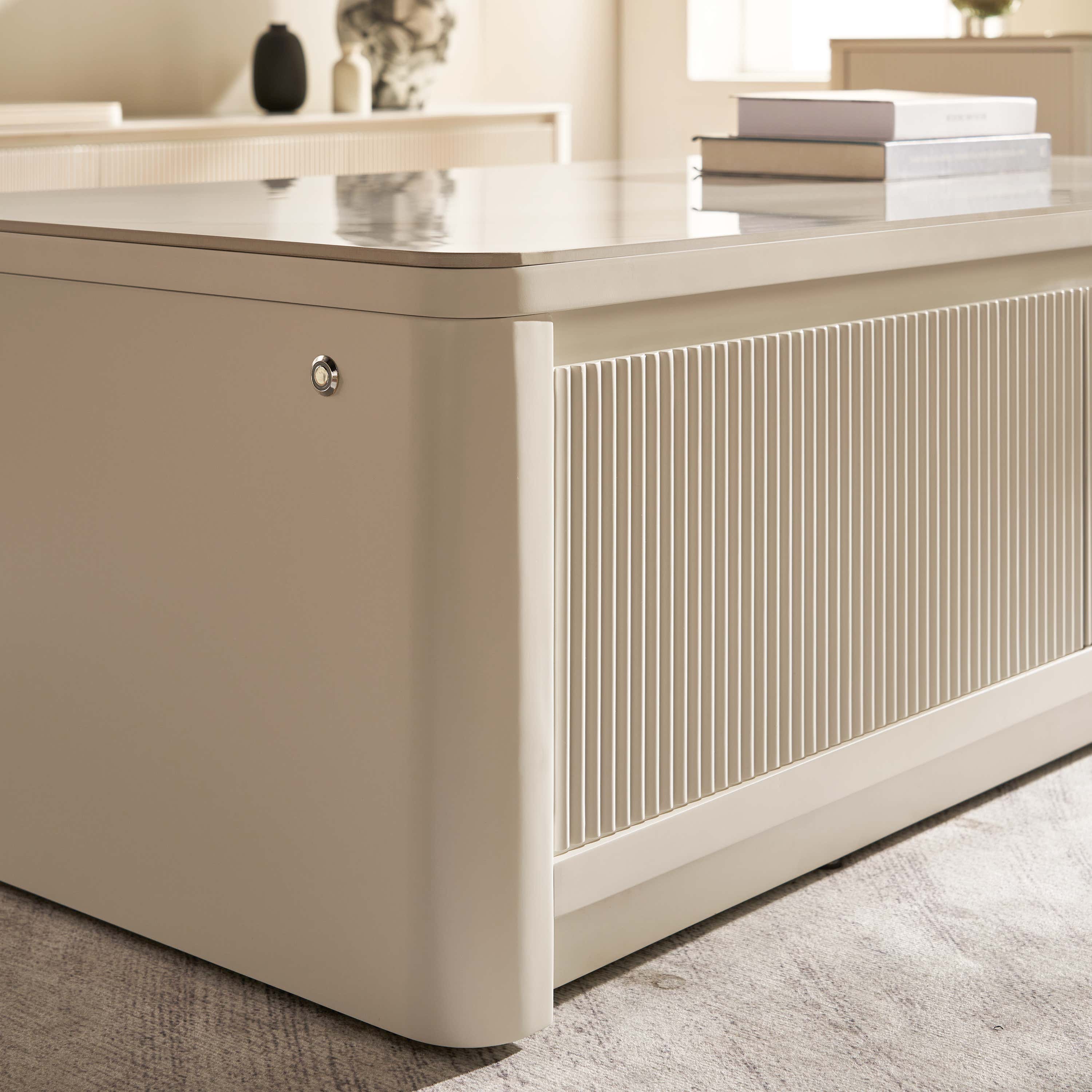 Celia Burnt Stone Coffee Table 120cm