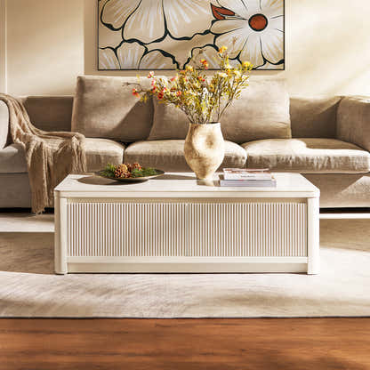 Celia Burnt Stone Coffee Table 120cm