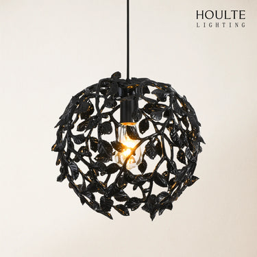 Elara Black Spherical Cage Chandelier 35.56cm