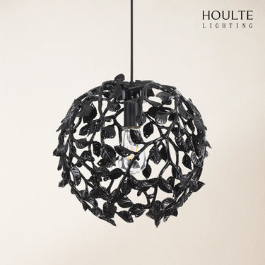 Elara Black Spherical Cage Chandelier 35.56cm