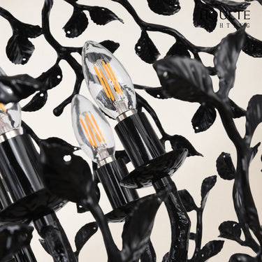 Elara Black Spherical Cage Chandelier 55.88cm