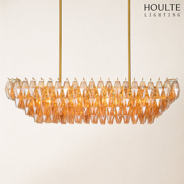 Celestial Drop Glass Crystal Glass Chandelier 137cm W