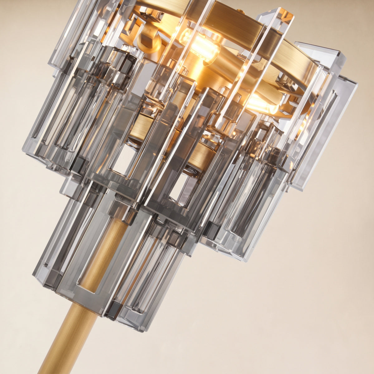 Cirelle Crystal Rectangular Table Lamp 20"H 