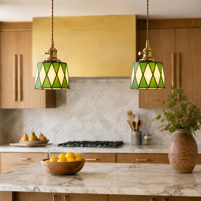Karys Stained Glass Pendant Light
